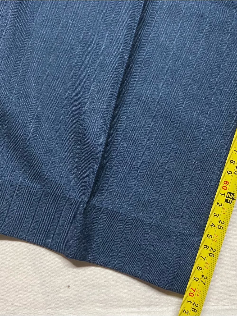 Raymond Navy Blue Flat-Front Men’s Shorts - Picture 3 of 6